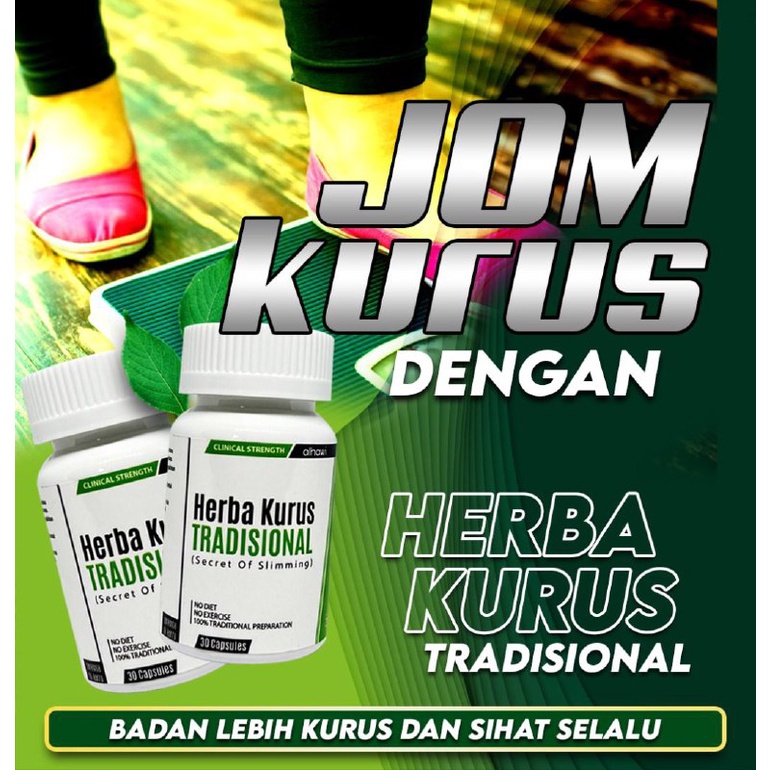 Herba Kurus Tradisi New Packaging Original Hq Ready Stok Hkt 30biji