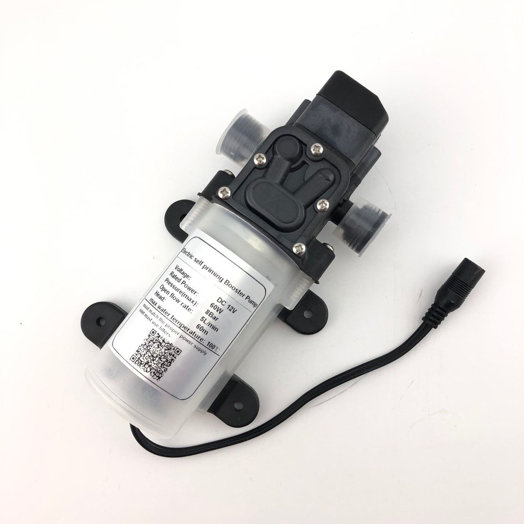 Dc 12 Volt 24 Volt 60w 5l Min Small Water Pump Automatic Pressure Switch With Dc Plug Shopee Malaysia