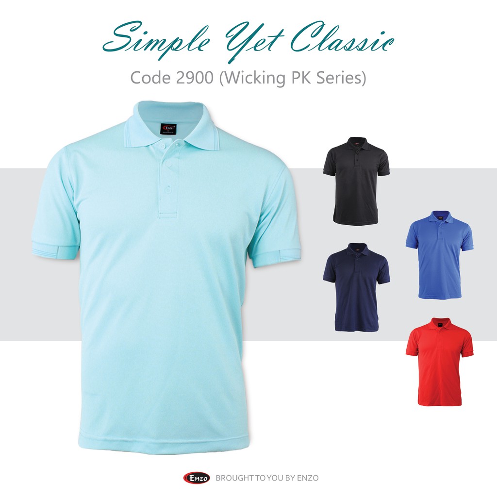 [Clearance Sales] -2900- Enzo Golf Polo T-Shirt (With Sleeve Cuff ...