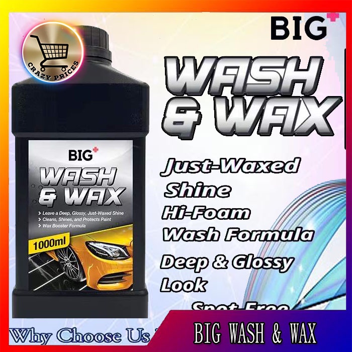 BIG Wash & Wax Car Shampoo 1000ml Premium Automotive Care Car Paint Car ...