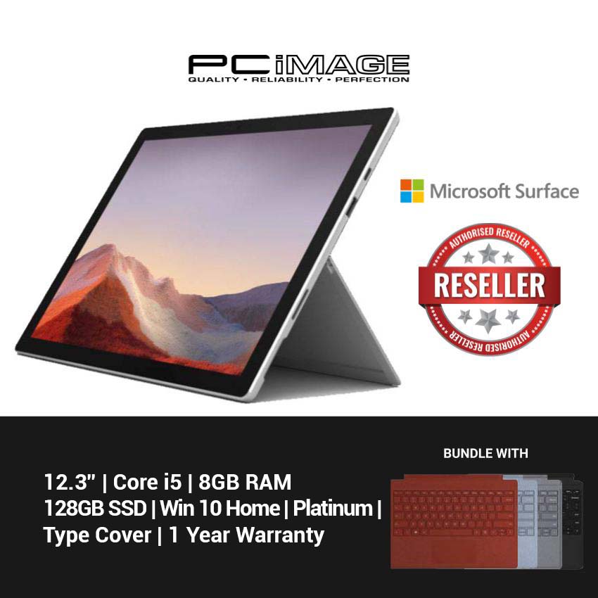 Microsoft Surface Pro 7 Core I5 8gb Ram 128gb Platinum Shopee Malaysia