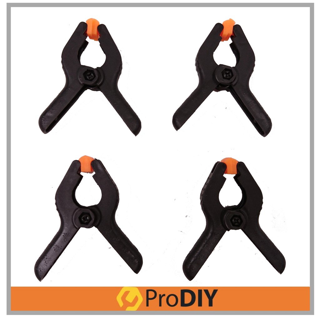 Heavy Duty Plastic Spring Clamp Set DIY For Woodworking Multi-Purpose