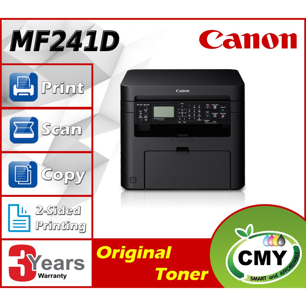 Canon imageCLASS MF241d Compact AllinOne (Print, Copy, Scan) with
