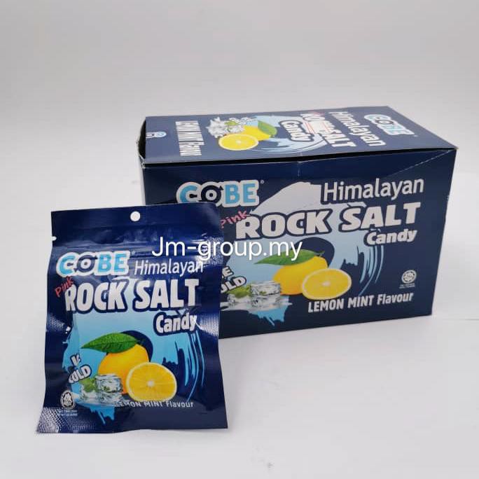 COBE Himalayan Pink Rock Himalayan Salt Candy ( Lemon Mint Flavour ) 20GM X 12 BAGS Shopee