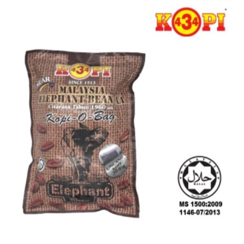 Original Kopi 434 - Malaysia Elephant Bean AA (Kopi-O-Bag x 30uncang)