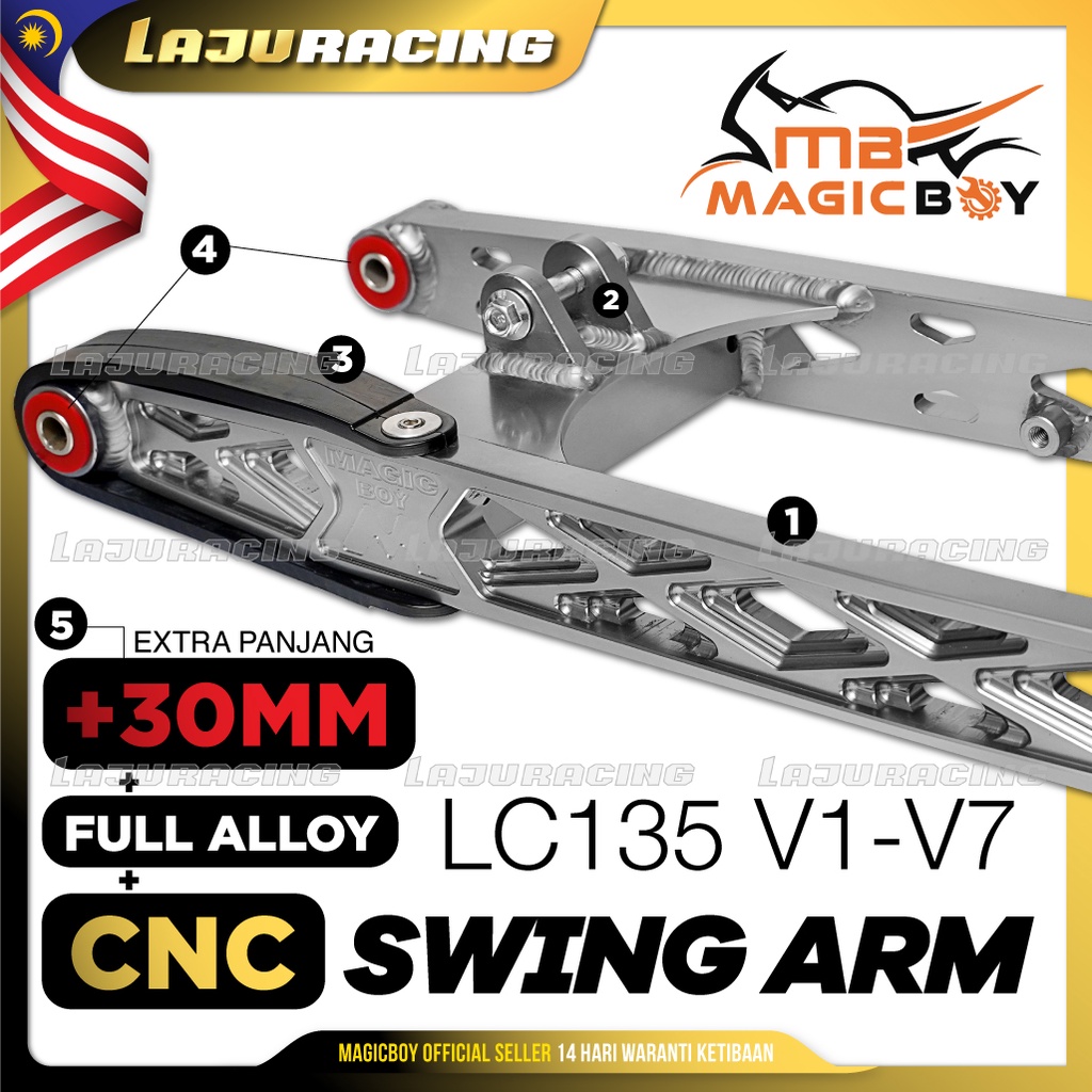 MAGIC BOY RACING CNC Swing Arm LC135 4S V1 V2 V3 V4 V5 V6 V7 RACING