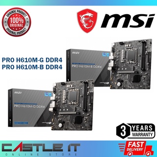 MSI PRO H610M-G / H610M-B DDR4 Micro ATX LGA 1700 Motherboard LGA1700 ...