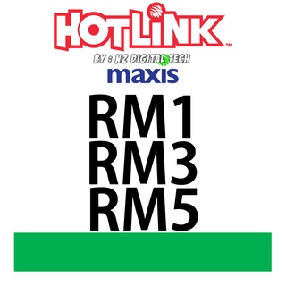 RM1 RM3 RM5 Hotlink Maxis Share - Nilai Rendah Murah Cheap ( Topup Top up Reload - Instant Direct Masuk )