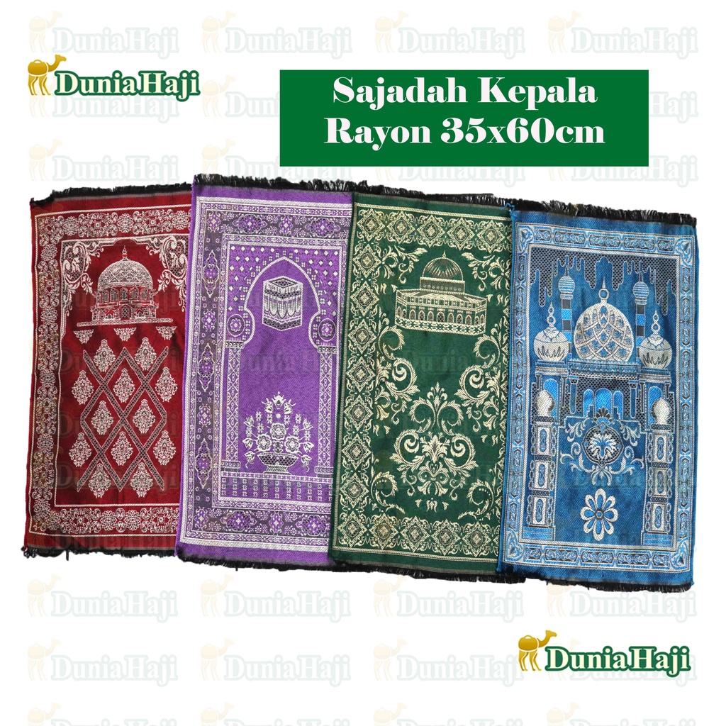 Turkish Prayer Rug For Children, Small RAYON Head, Mini, Face Prayer Rug/Head Of Wedding Souvenir,