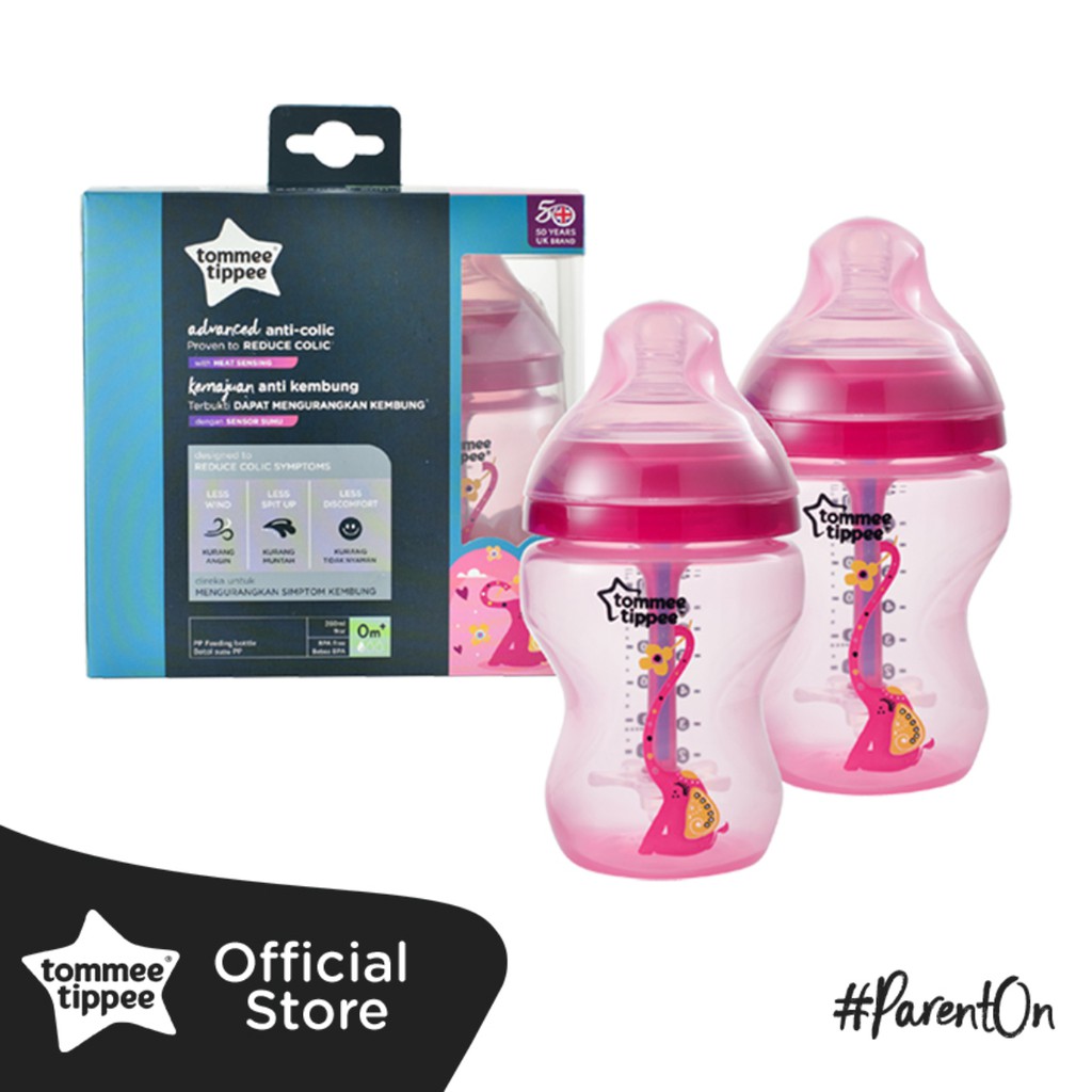 pink tommee tippee bottles