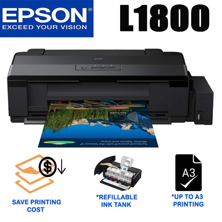 Epson L1800 Reliable Refillable A3 Photo Printer Shopee Malaysia 6246