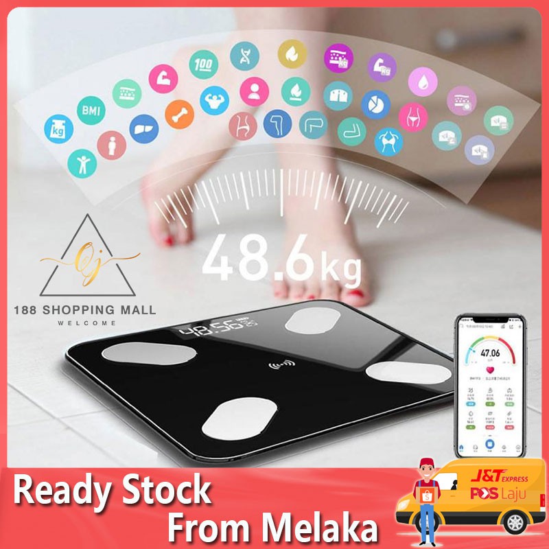 Upgraded version Digital Smart Bluetooth Body Fat Weight Scale LCD