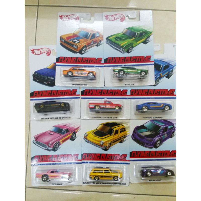 hot wheels flying customs set