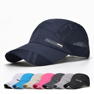 Men Outdoor Quick-drying Visor Caps Sport Cool Summer Running Baseball Mesh Hat