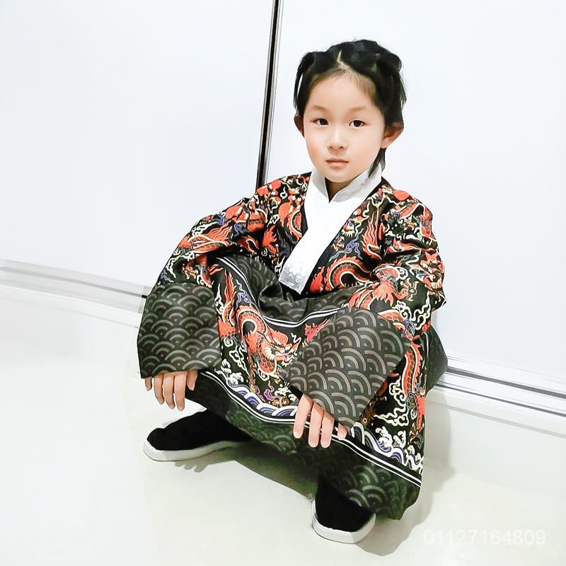 夏季performance儿童u0027 男童鱼服汉服锦衣卫Childrenu0027演出服 
