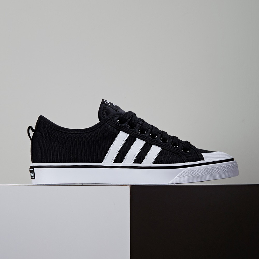 adidas black canvas shoes