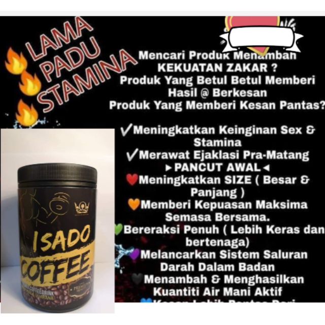 Kopi Isado Kopi Untuk Lelaki Kuat