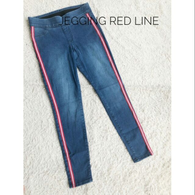 jeans with line down the side