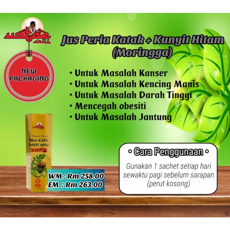 Jus Peria Katak Kunyit Hitam Moringga Shopee Malaysia