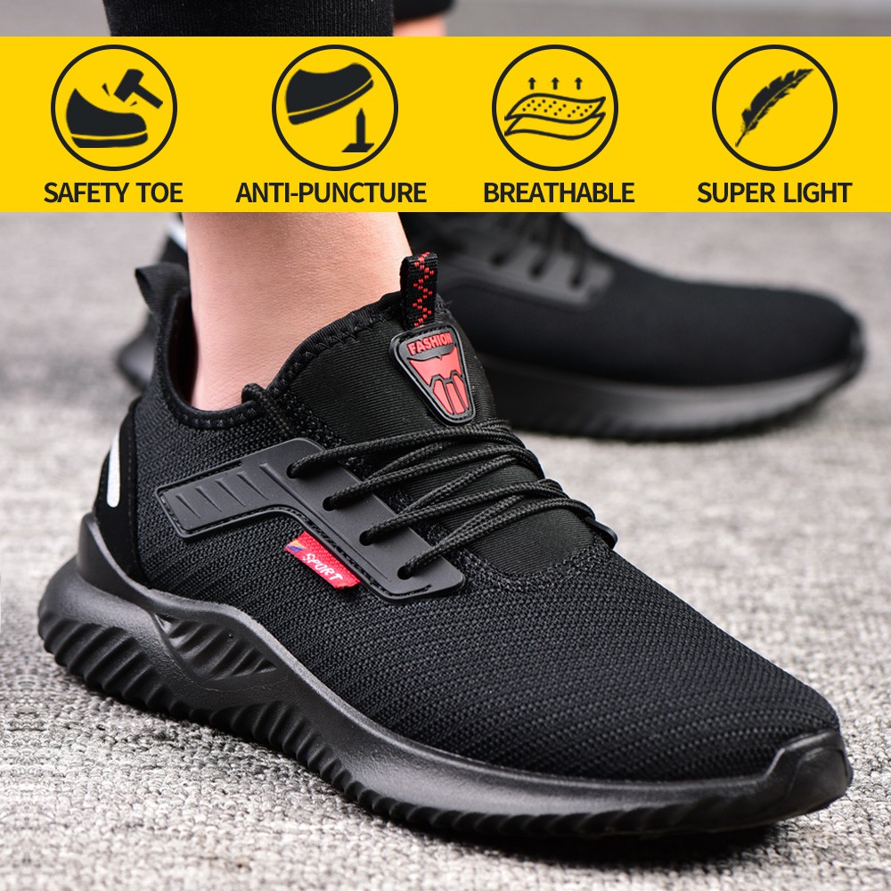 Safety Shoes kasut safety Low-top Steel Toe Lightweight Boots Outdoor ...
