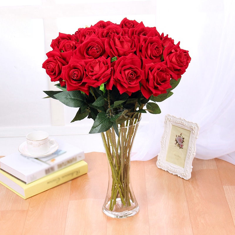 Best Artificial 67cm Single Rose Silk Flower Stem Wedding Home Arrangement New Shopee Malaysia