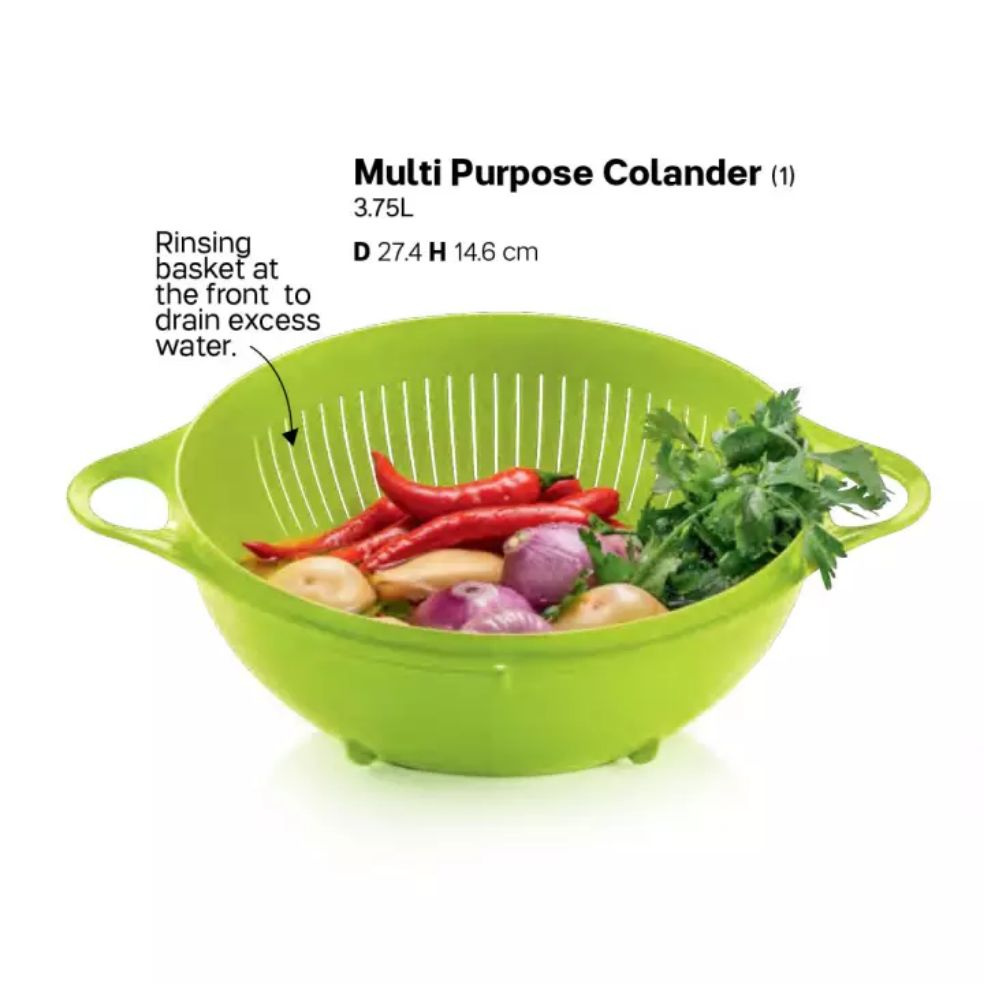 Multipurpose Colander / Penapis Sayur, Buah, Ikan Saiz 3.75L Tupperware