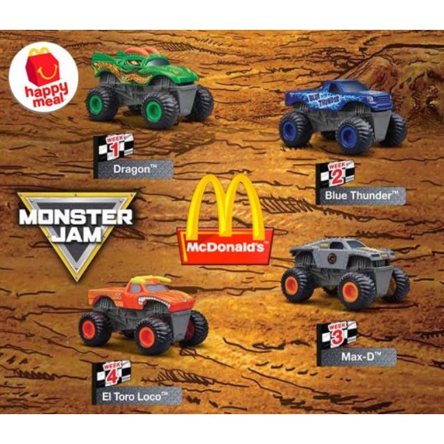 mcdonalds happy meal monster jam 2018