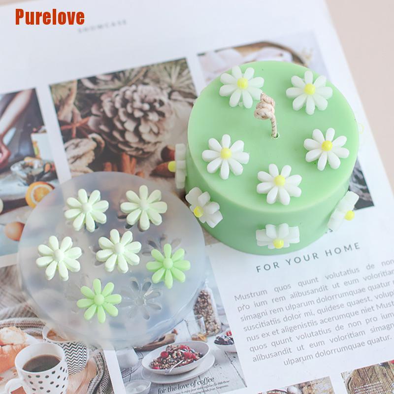 [Purelove] Sunflower Silicone Soap Mold Mini Flower Aromatherapy Candle Mold Diy Ecoration