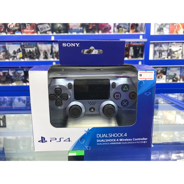 playstation 4 titanium blue controller