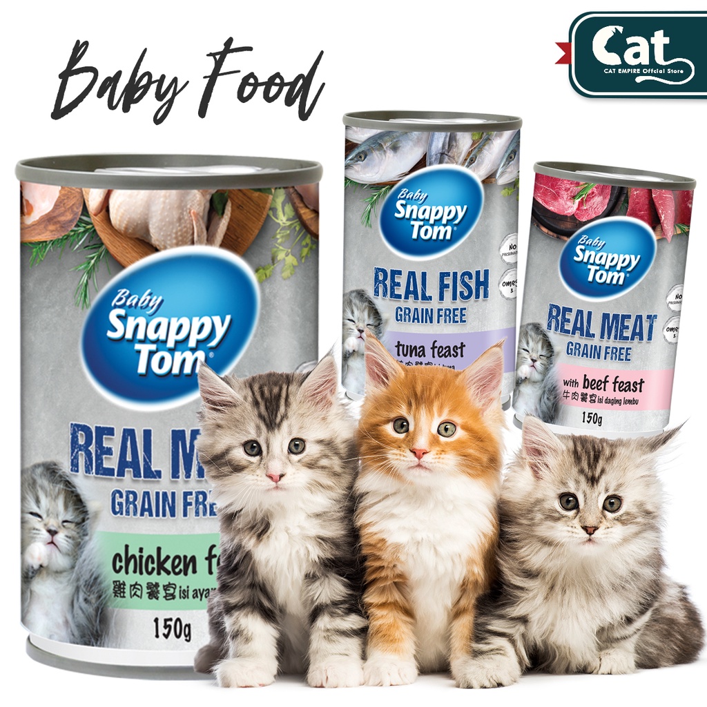 Cat Empire Baby Snappy Tom Kitten Canned Wet Food 150g Healthy Cat Food