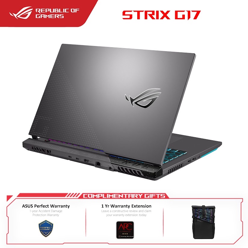 ASUS ROG STRIX G17 2022 (G713R-MKH172W)Ryzen 7-6800H/16GB DDR5/1TB SSD ...
