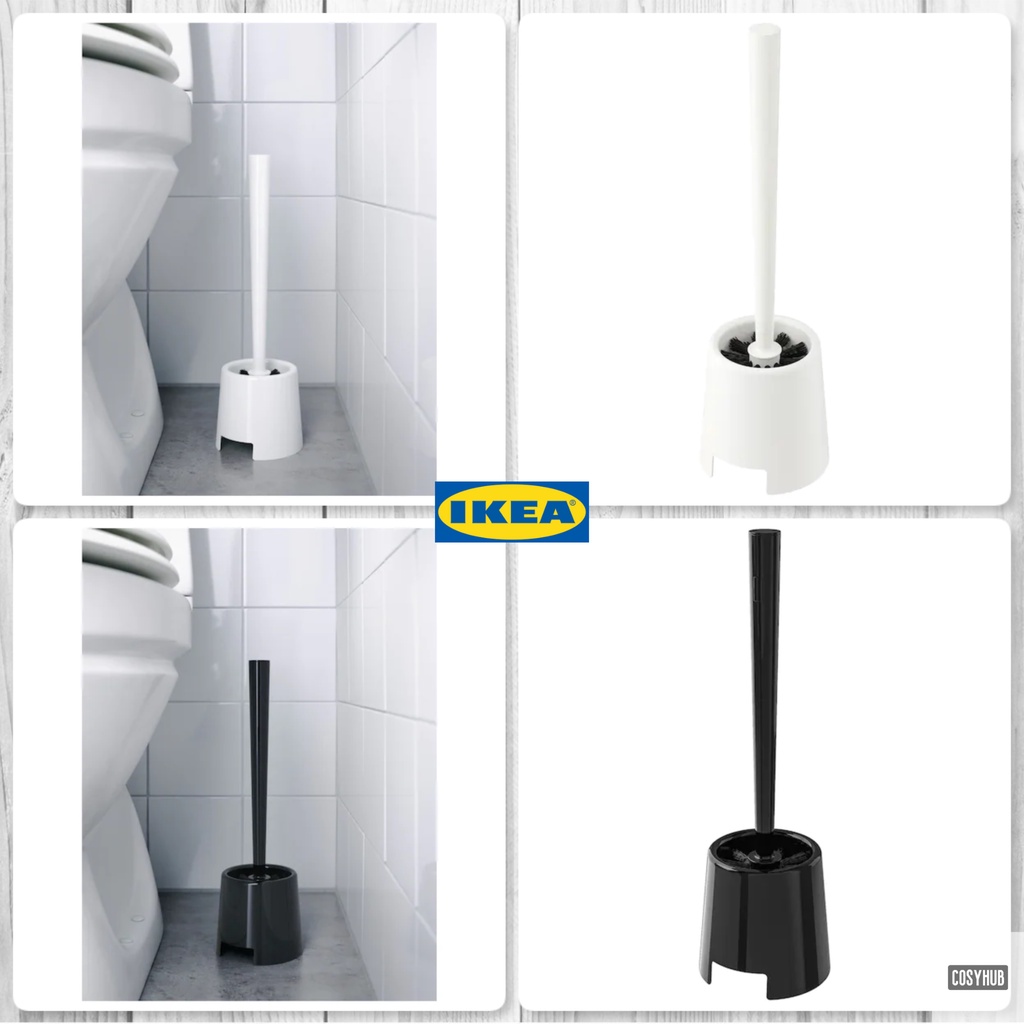 Ikea Bolmen Toilet Brush Holder Black White Colour Keep Toilet Clean