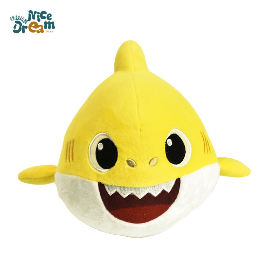 squishy shark plush