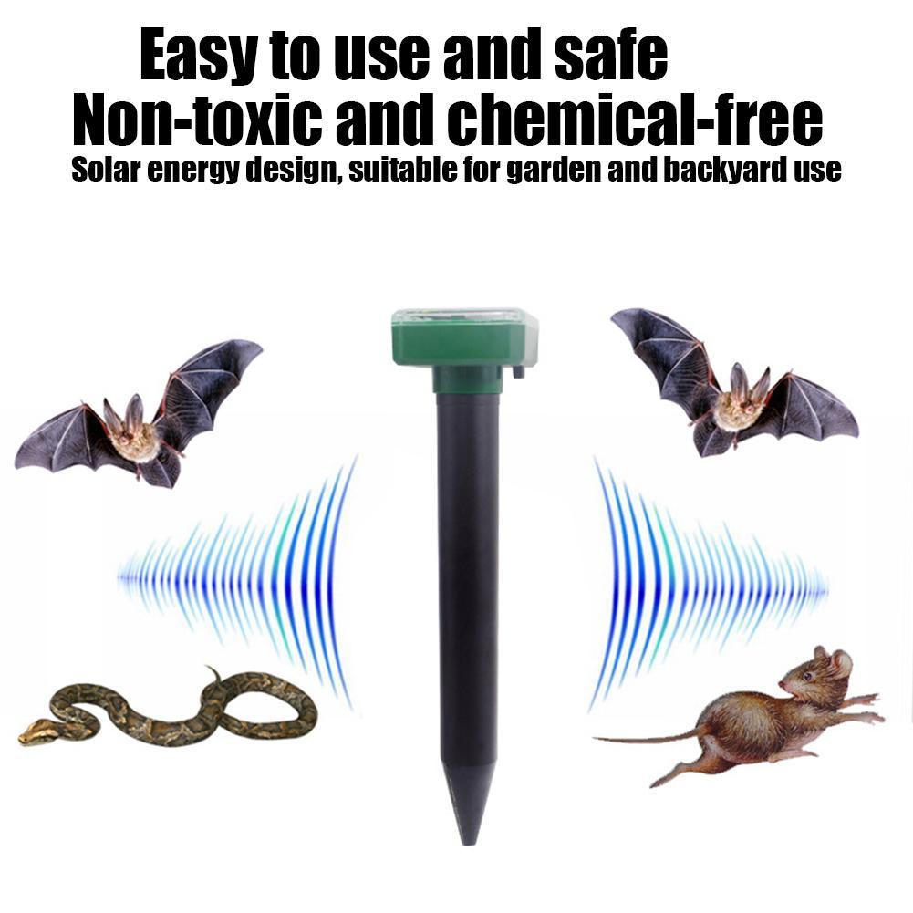 HANRY Solar Ultrasonic Rat repellent/Mole/bats/Snake/Repellent Ultrasonic Repeller Penghalau Perosak