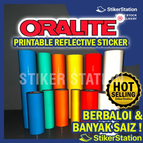REFLECTIVE STICKER - ORALITE 5200 Sticker Pantulan Cahaya Sticker Kereta Motor Sticker Signage Cameo