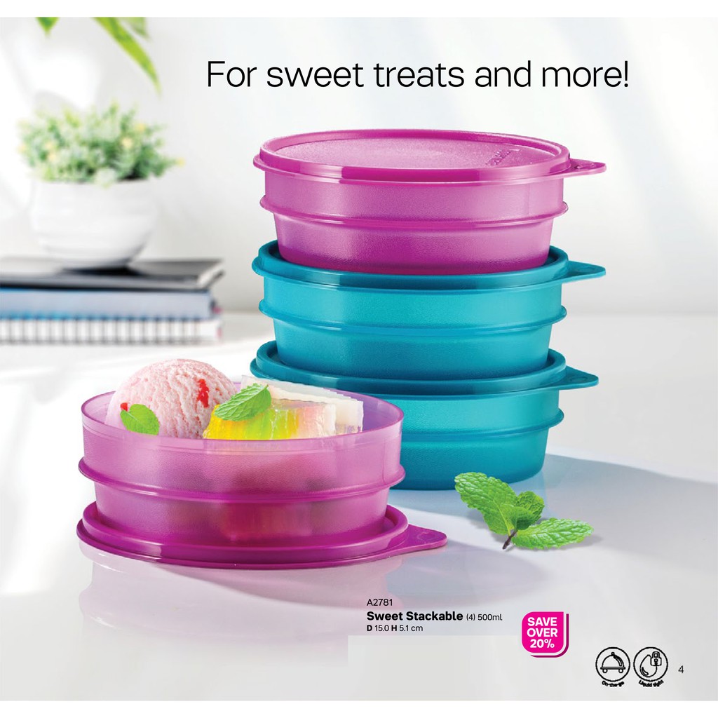 【READY STOCK 现货】TUPPERWARE Sweet Stackable 500ml (4)