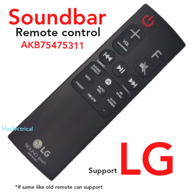 LG soundbar remote control AKB75475311 | Shopee Malaysia