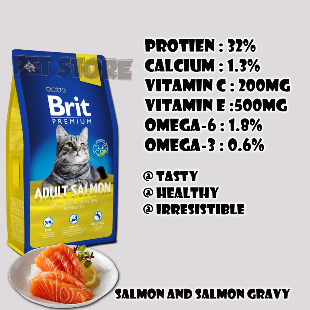 brit premium cat adult salmon