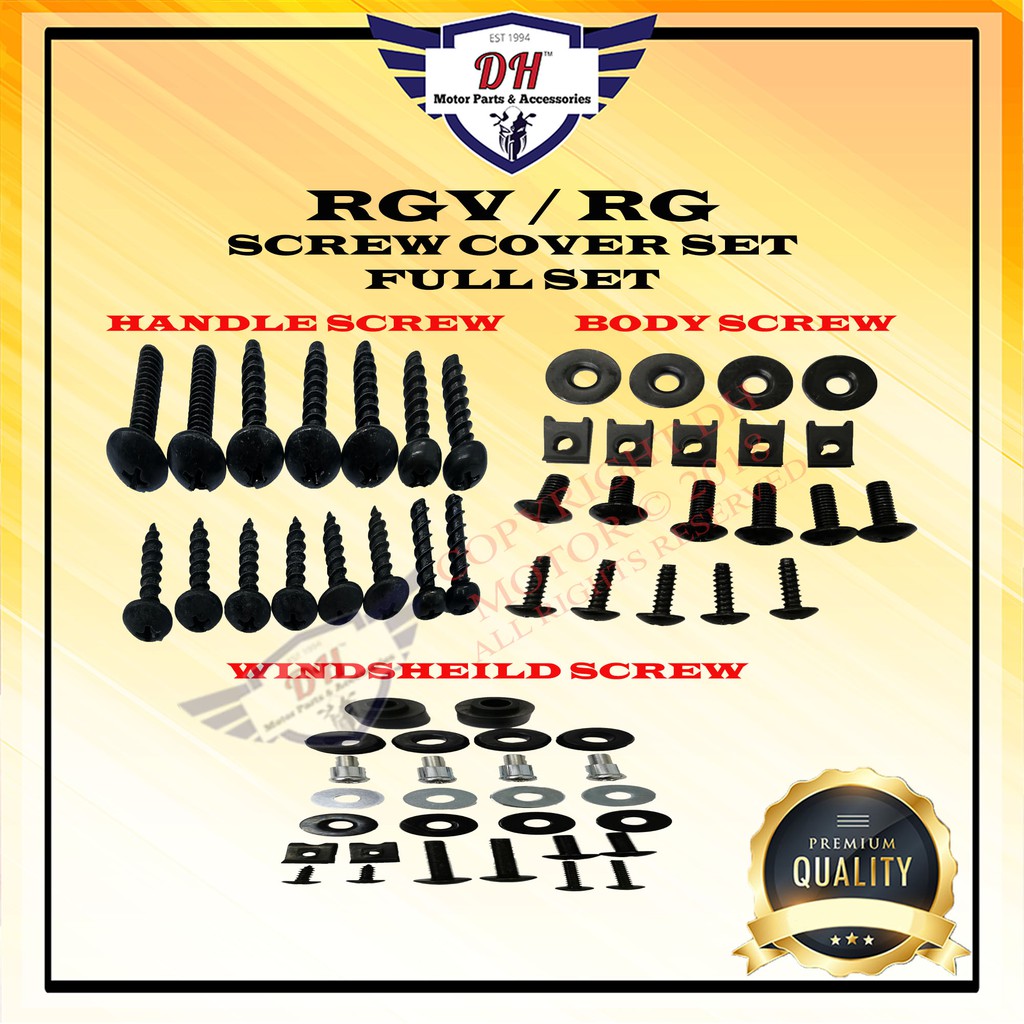 RGV / RG 110 SCREW COVER SET SUZUKI FULL SET | Shopee Malaysia