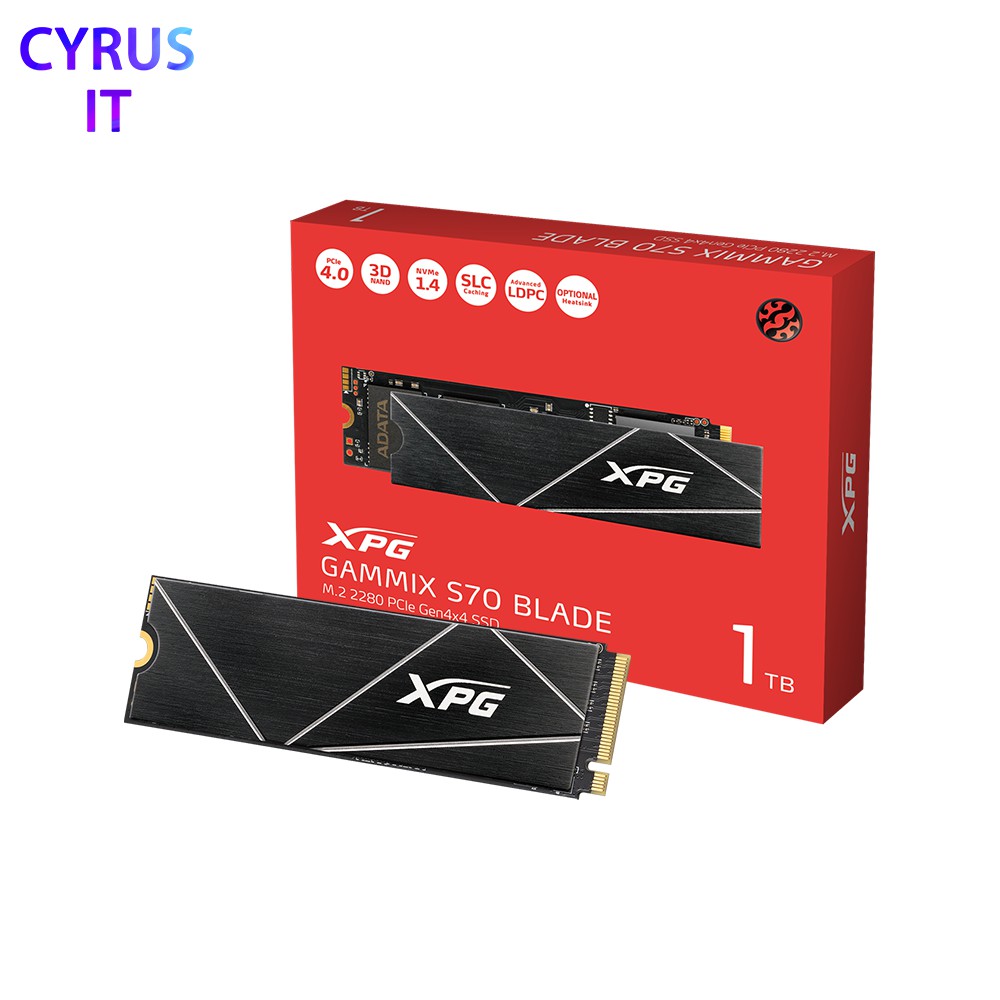 ADATA XPG GAMMIX S70 BLADE PCIe GEN4x4 M.2 2280 1TB SOLID STATE DRIVE |  Shopee Malaysia