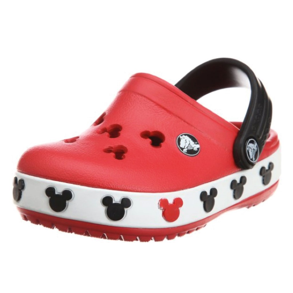 red mickey mouse crocs