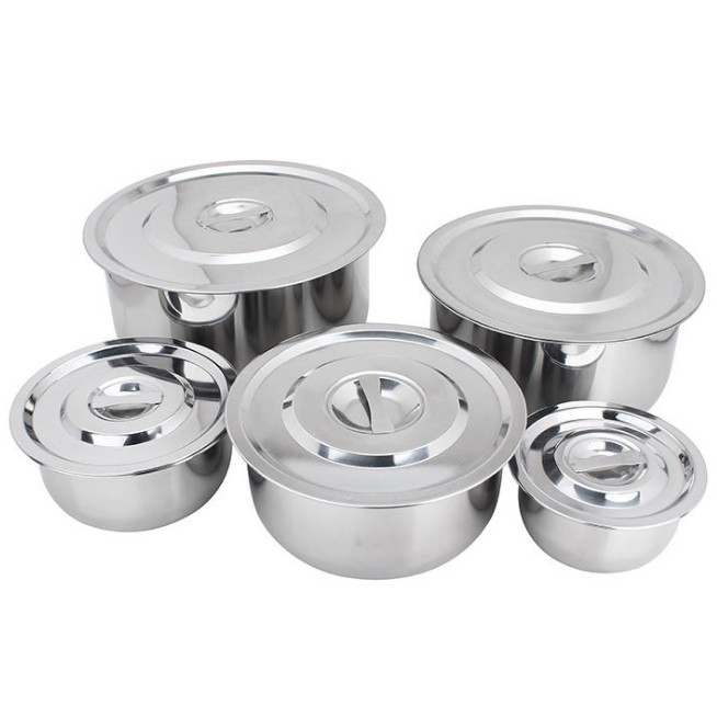Multipurpose Stock Pot (Stainless Steel) (5Pieces Set) Shopee Malaysia
