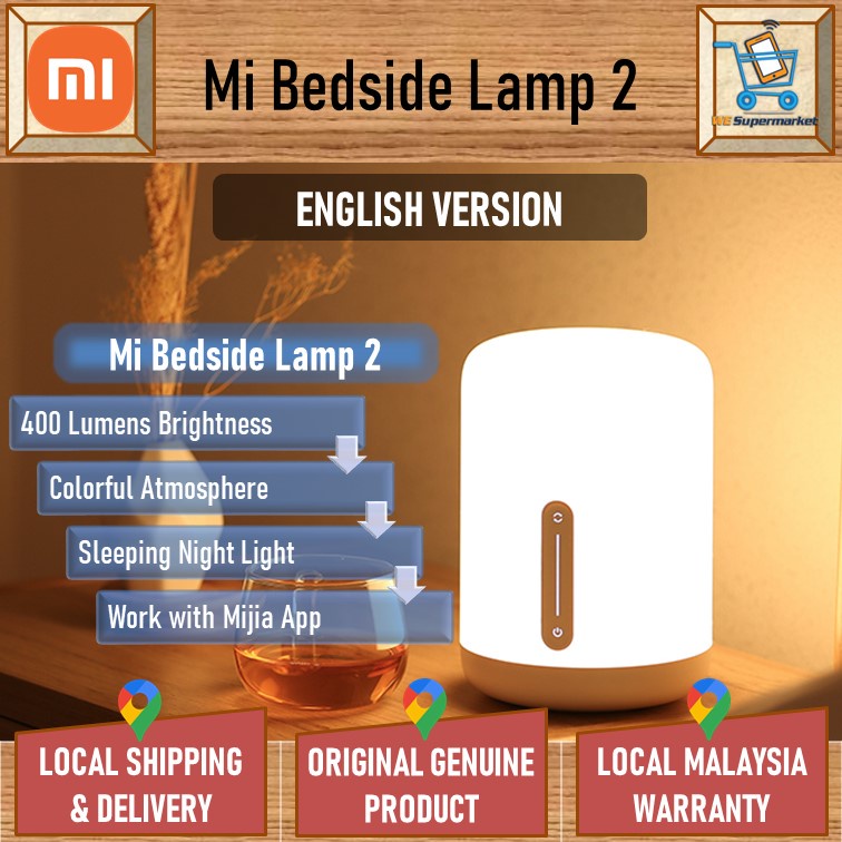 Умная прикроватная лампа xiaomi mijia bedside lamp 2 mjctd02yl белая