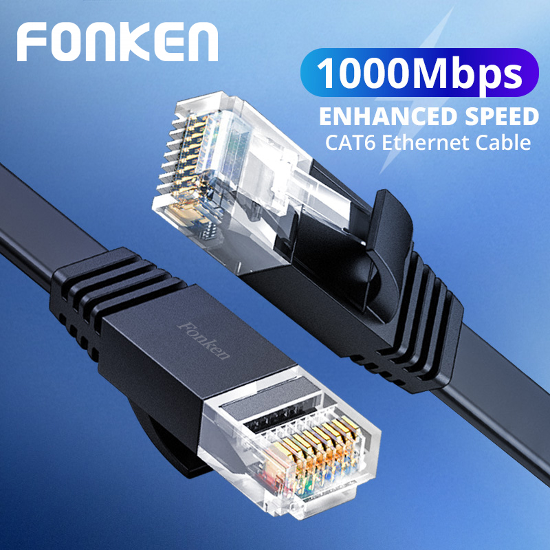 Fonken Router Cable Flat Cable Rj45 Modem Router Cable Network