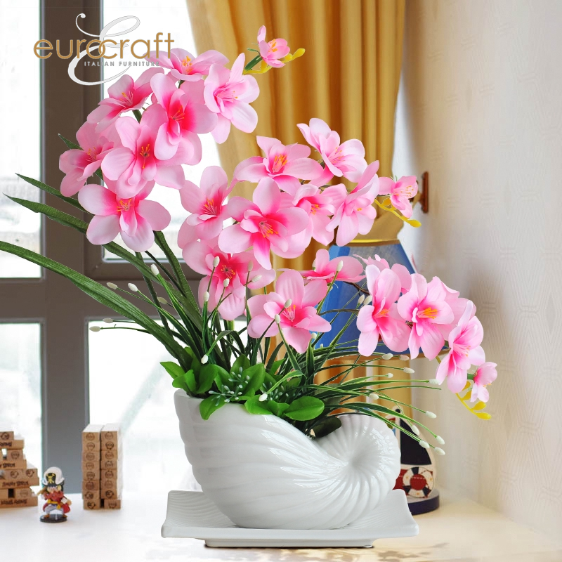 Eurocraft Pokok Orkid Hiasan Deko Perhiasan Bunga Meja Artificial Fake Silk Flower Eurocraft Shopee Malaysia