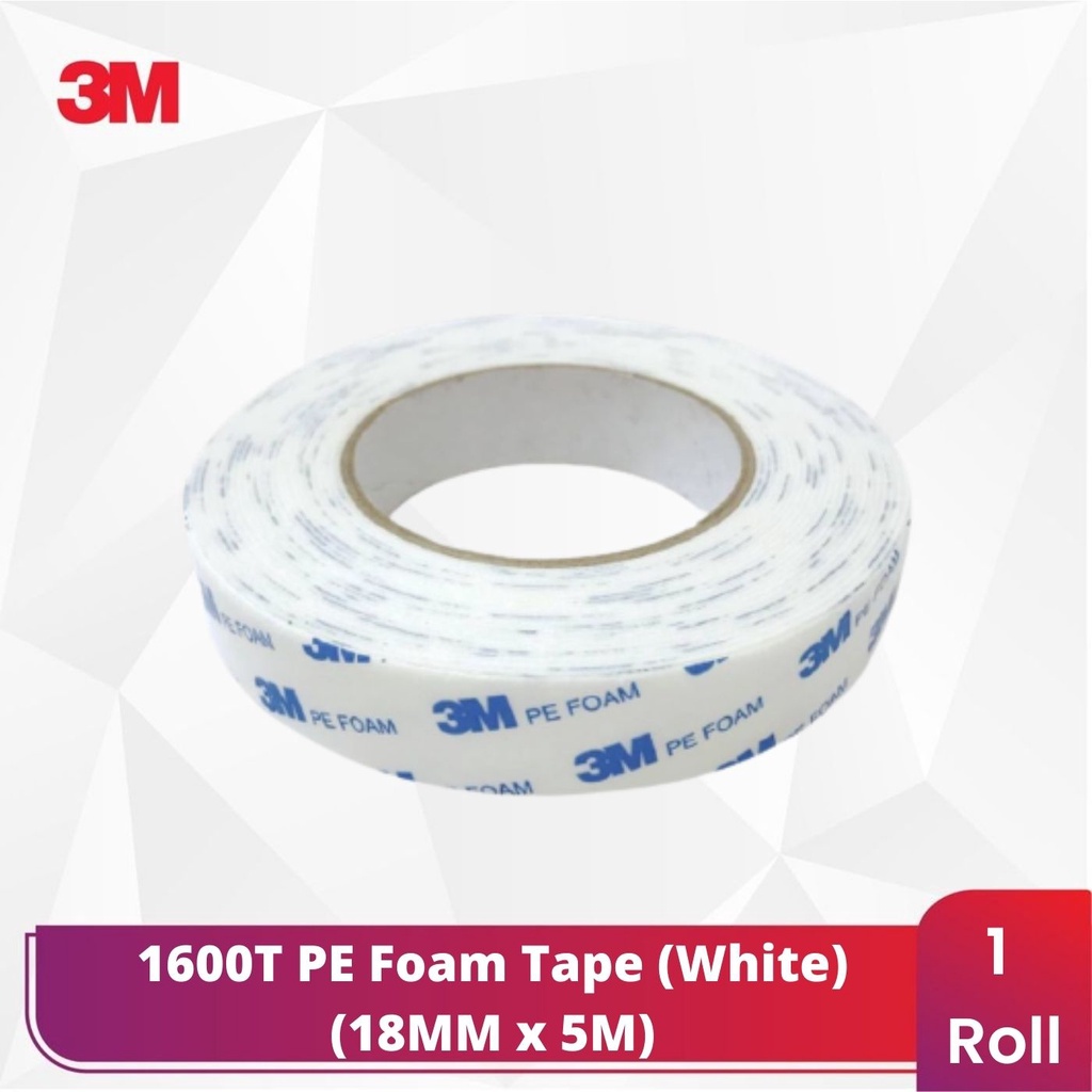 1600T PE Foam Tape (White) (18MM x 5M) Shopee Malaysia