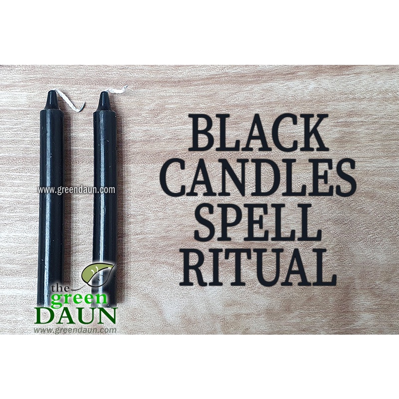 Black Ritual Spell Candle Two 2 Pieces Mini 4