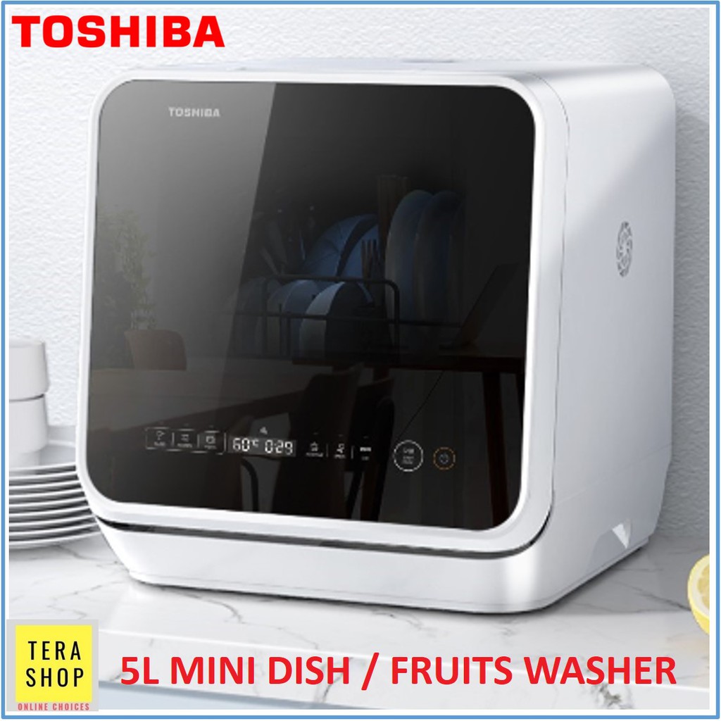 Toshiba DWS22AMY (K) Mini Dishwasher Fruits Washer 5L Table Top