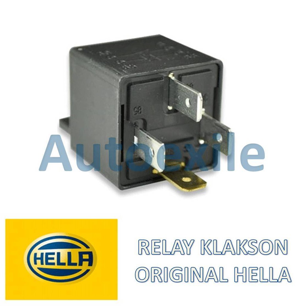 Hella Original 12V 30A Horn Relay 4Pin 360W Suitable for Car Motorcycles Horn Kereta