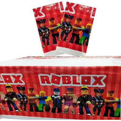 Game Roblox Themed Party Supplies Event Decor Disposable Tableware Set Cup Plate Pennants For Children Happy Birthday Decorate Shopee Malaysia - virtual reality roblox new hot banner table cloth party supplies for children balloons birthday decorations disposable tableware aliexpress